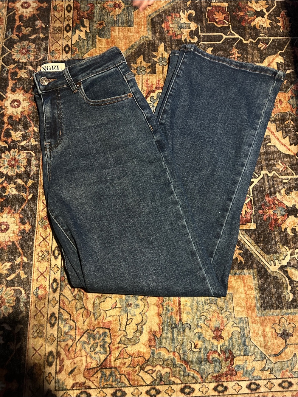 Angel Women's Dark Blue Straight-Leg Jeans